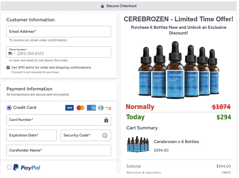 cerebrozen cerebrozen-secure-checkout-page